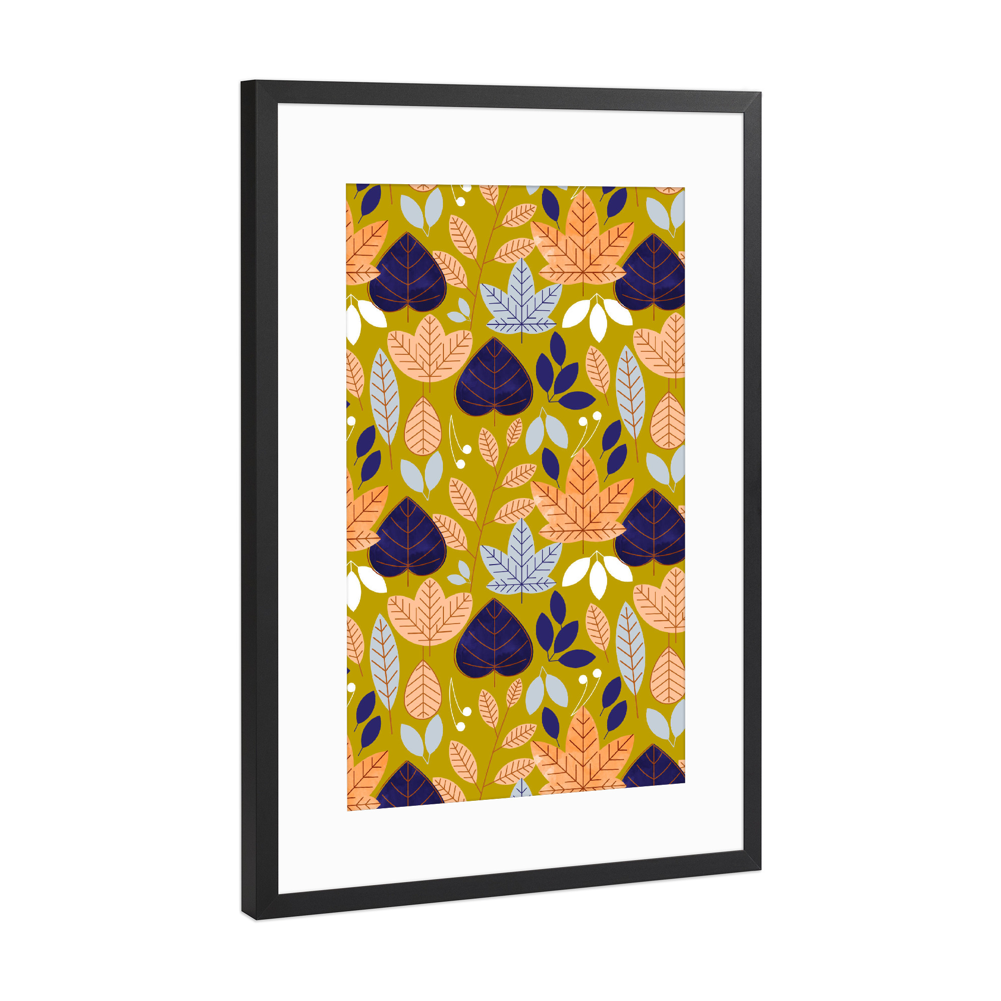 Poster mit Rahmen Schwarz (Metallic) "Jolene" artboxONE - Floral