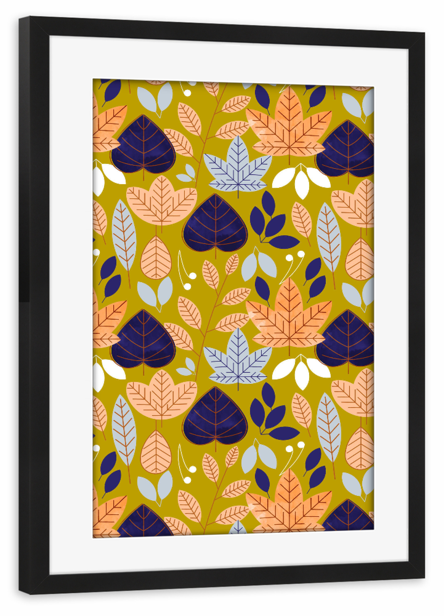Poster mit Rahmen schwarz "Jolene" artboxONE - Floral