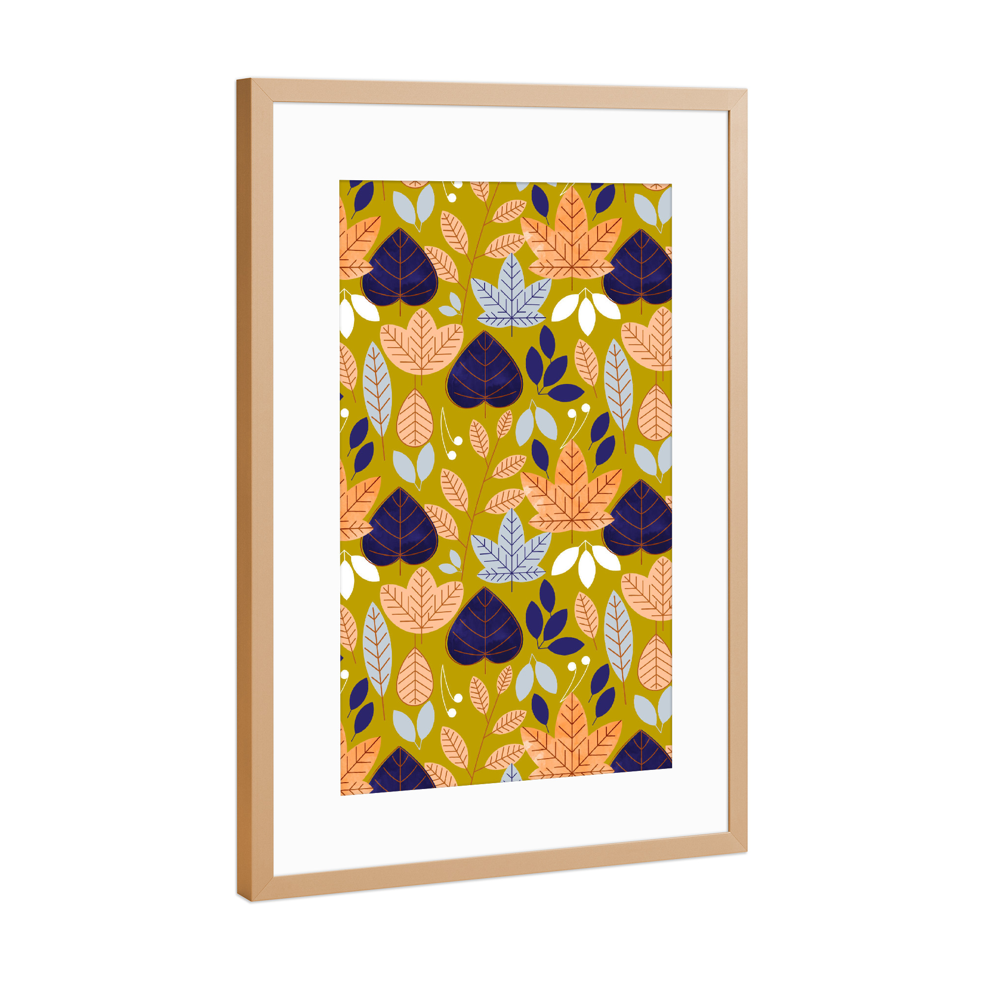 Poster mit Rahmen Kupfer "Jolene" artboxONE - Floral