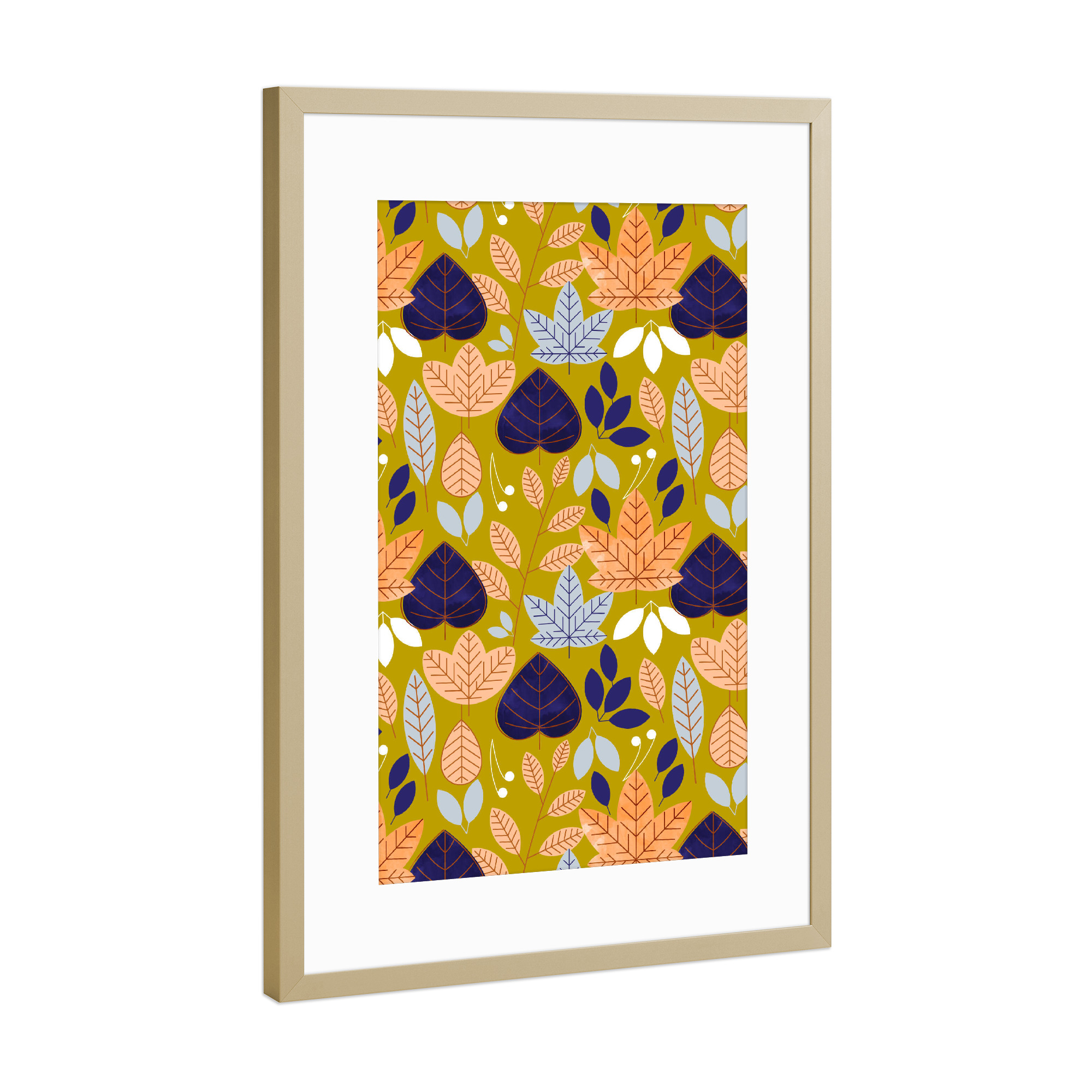 Poster mit Rahmen Gold "Jolene" artboxONE - Floral