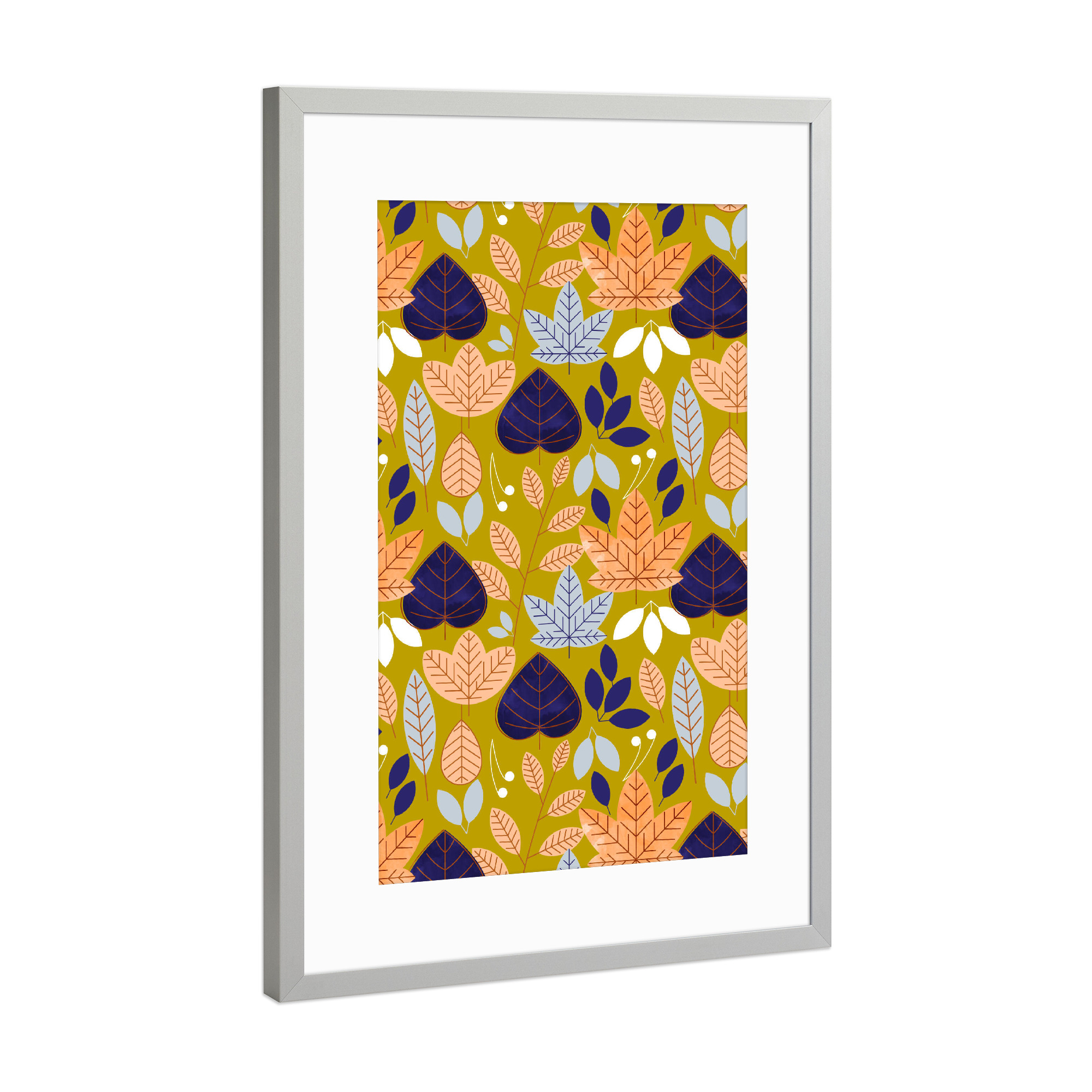 Poster mit Rahmen Silber "Jolene" artboxONE - Floral