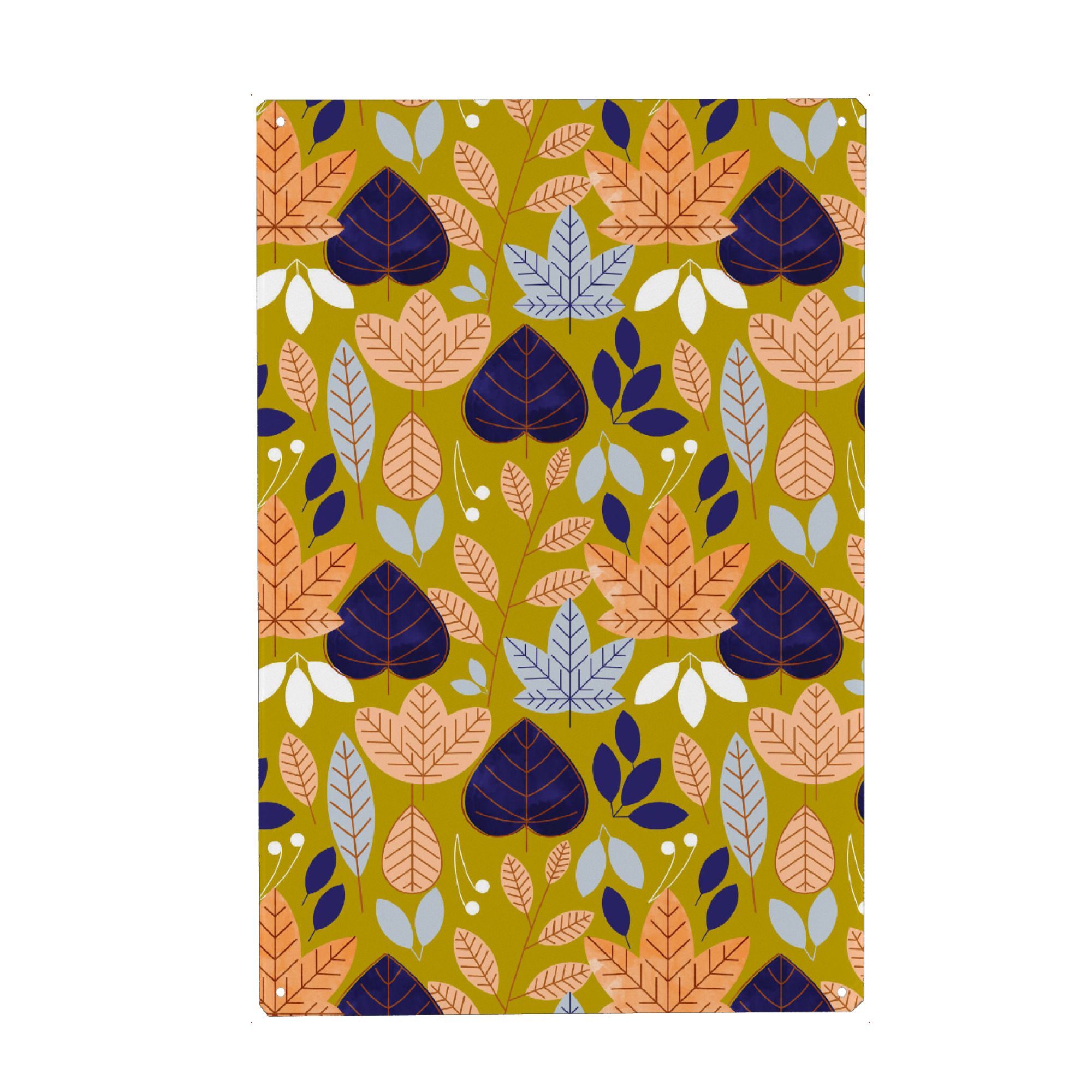 Holzbild "Jolene" artboxONE - Floral - Pattern,Floral,Nature,Autumn,Leaves,Botanical,Fall,Shapes,Spring,Summer,Heart,Intricate,Herbst,Blätter,Abstract