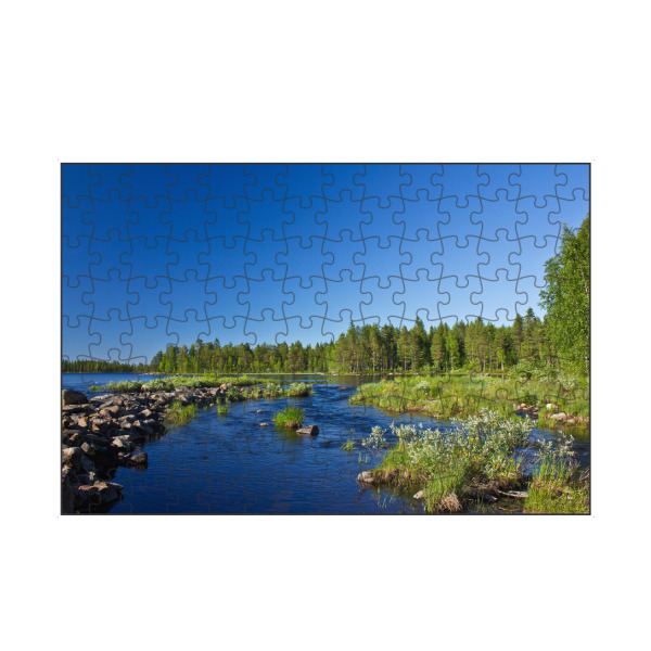 artboxONE Puzzle "Am Fluss in Finnland" artboxONE - Natur,Reise / Länder