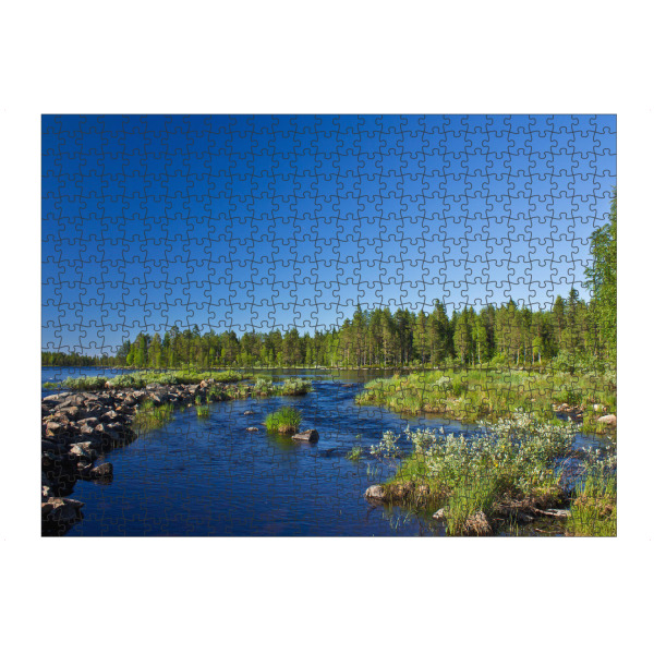 Puzzle Ravensburger "Am Fluss in Finnland" artboxONE - Natur,Reise / Länder