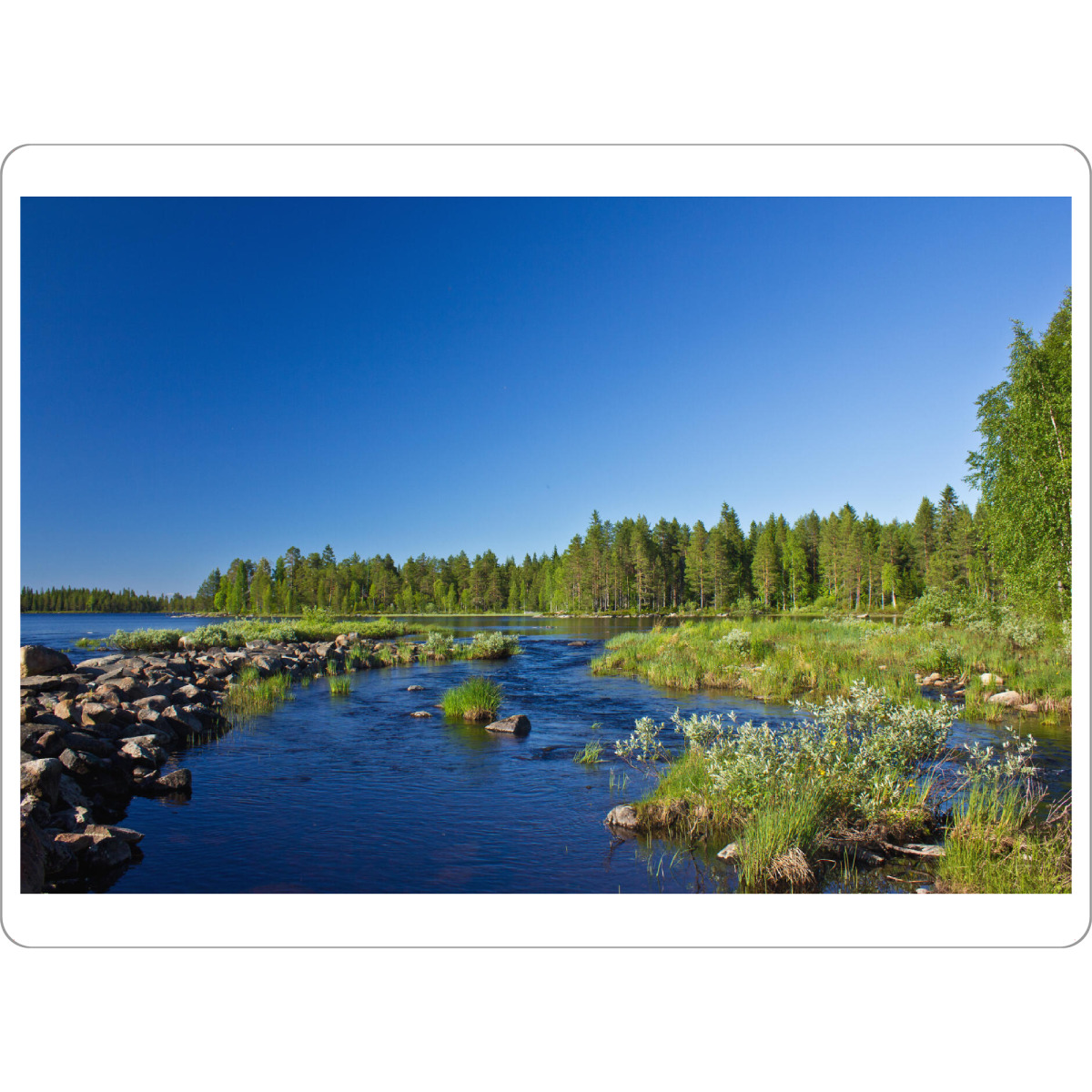 Tischset "Am Fluss in Finnland" artboxONE - Natur,Reise / Länder