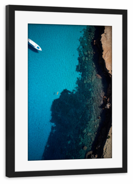 Poster mit Rahmen schwarz "The Coastline" artboxONE - Natur,Reise / Strand und Meer