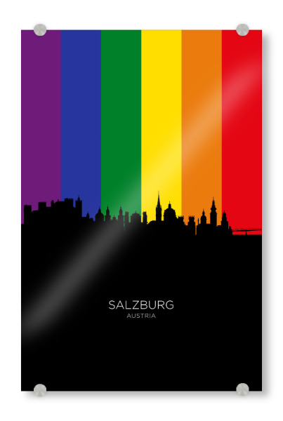 Acrylglasbild "Salzburg Austria Skyline Pride" artboxONE - Städte