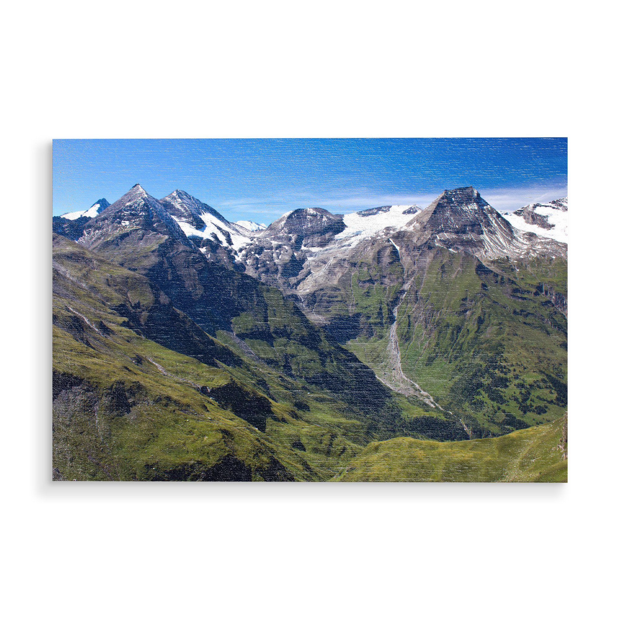 Holzbild "Berge der Glocknergruppe" artboxONE - Natur,Reise
