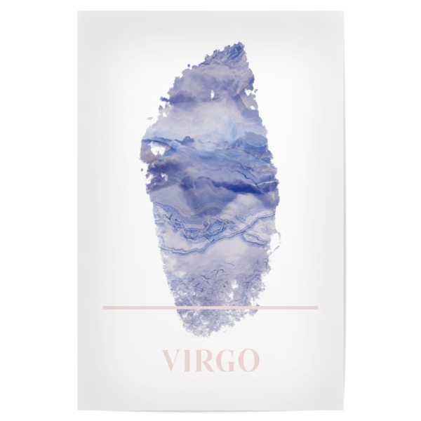 Poster 30x20 cm "Agate Zodiac Sign - Virgo" artboxONE - Abstrakt