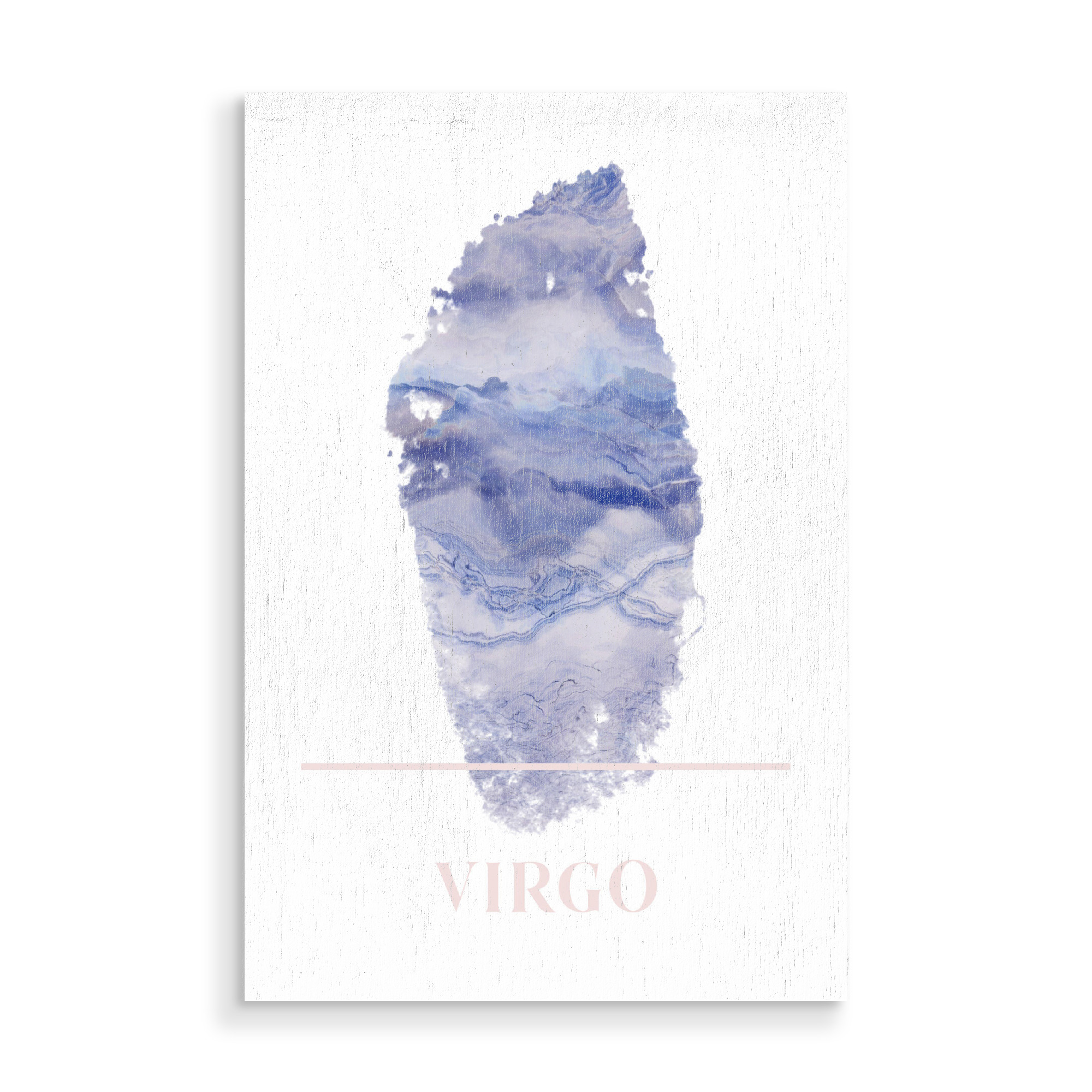 Holzbild "Agate Zodiac Sign - Virgo" artboxONE - Abstrakt