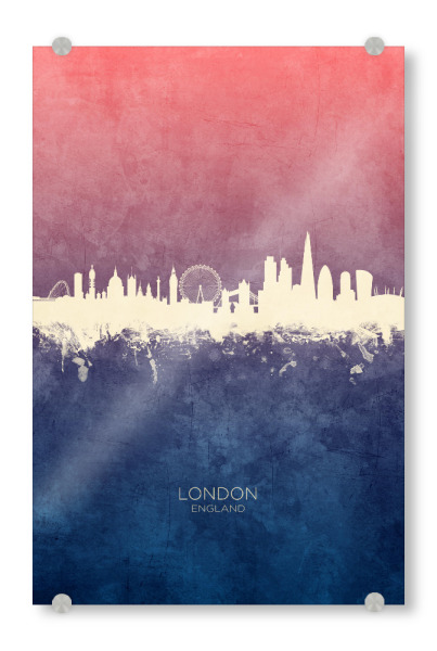 Acrylglasbild "London England Skyline BlueRose" artboxONE - Städte,Städte / London