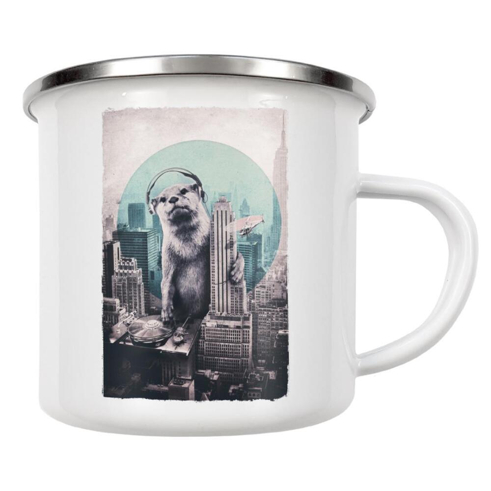 Emaille Tasse "Dj" artboxONE - Tiere,Comic,Musik,Festivals