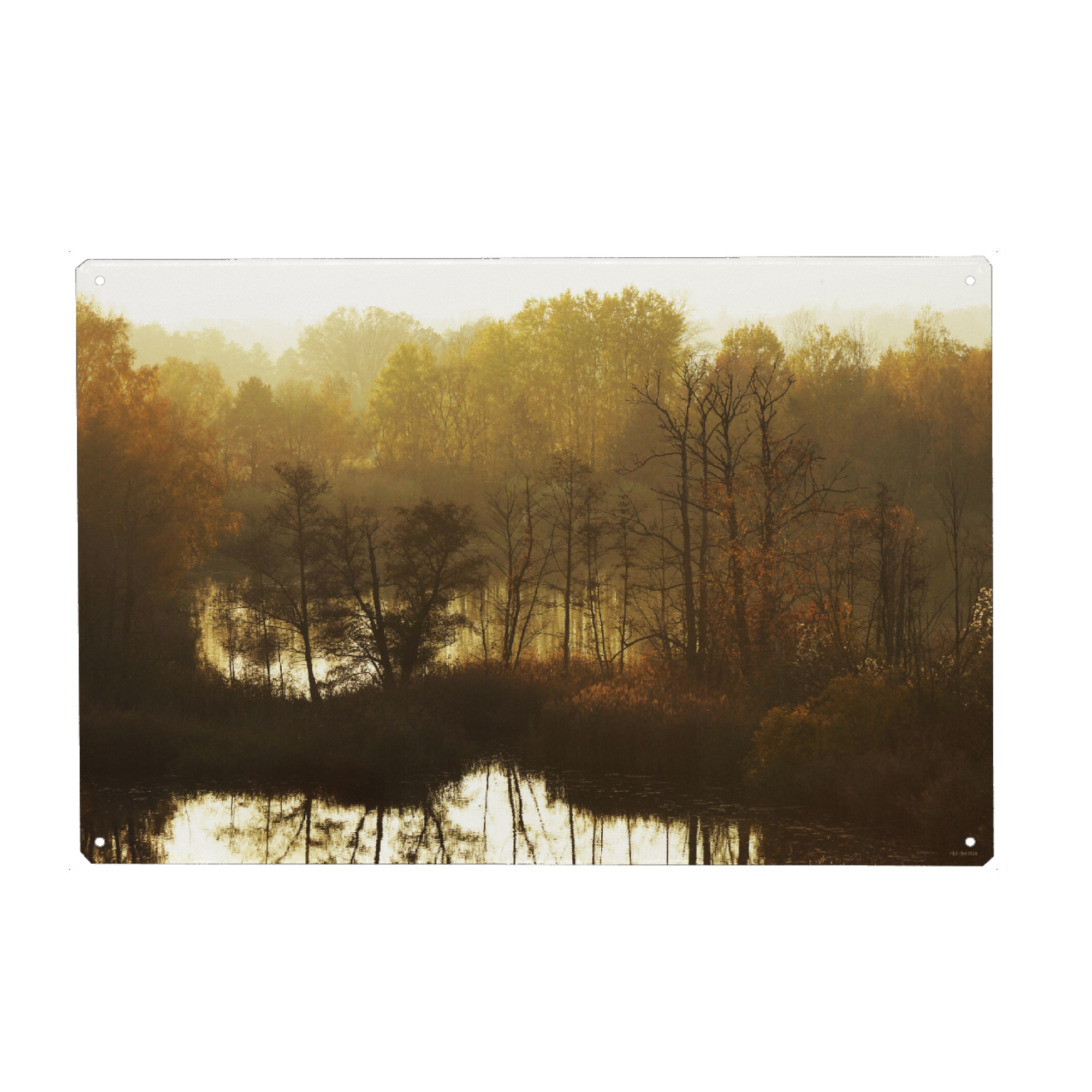 Metall Poster "Torfstich" artboxONE - Natur