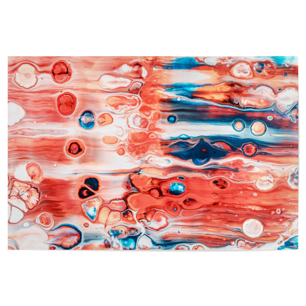 Poster "One of a Kind" artboxONE - Abstrakt - Graphic design,Colors,Colorful,Bold,Red,Blue,Bubbles,Modern,Abstrakt,Imagine,Imagination,Space,Abstract