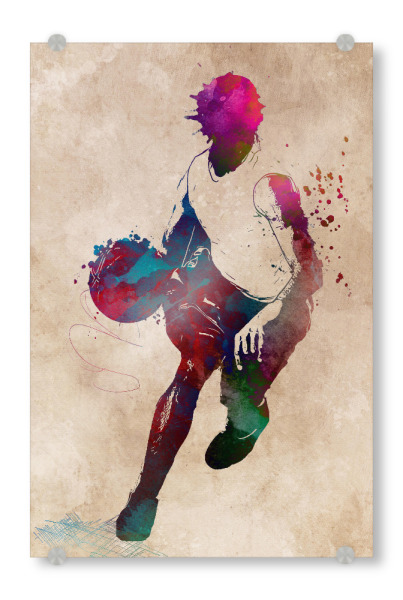 Acrylglasbild "Basketball sport art" artboxONE - Sport