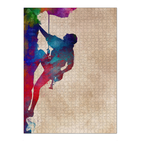 Puzzle Ravensburger "Mountaineer sport art" artboxONE - Sport,Sport / Sommerspiele
