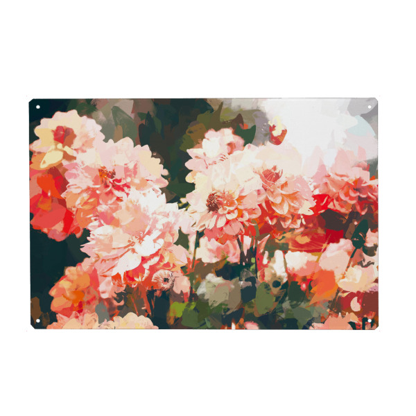 Holzbild "Blush-II" artboxONE - Floral - Blush,Pink,Summer,Jungle,Garden,Wildlife,Bloom,Coral,Blossom,Flowers,Botanical,Flourish,Plants,Floral,Blumen