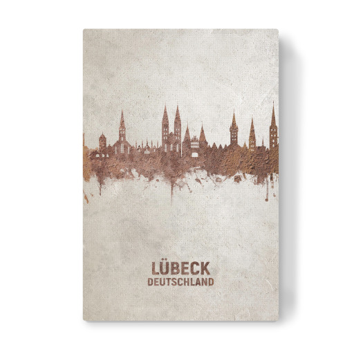 Lübeck Germany Skyline Rust