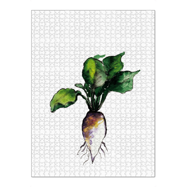 Puzzle Ravensburger "The vegetables" artboxONE - Typografie,Natur,Essen & Trinken / Obst & Gemüse