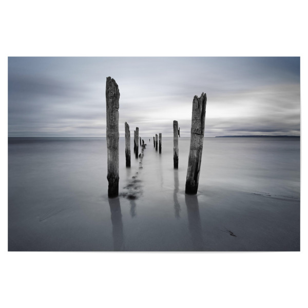 Poster 30x20 cm "Melancholie" artboxONE - Natur,Schwarzweiß,Reise / Strand und Meer