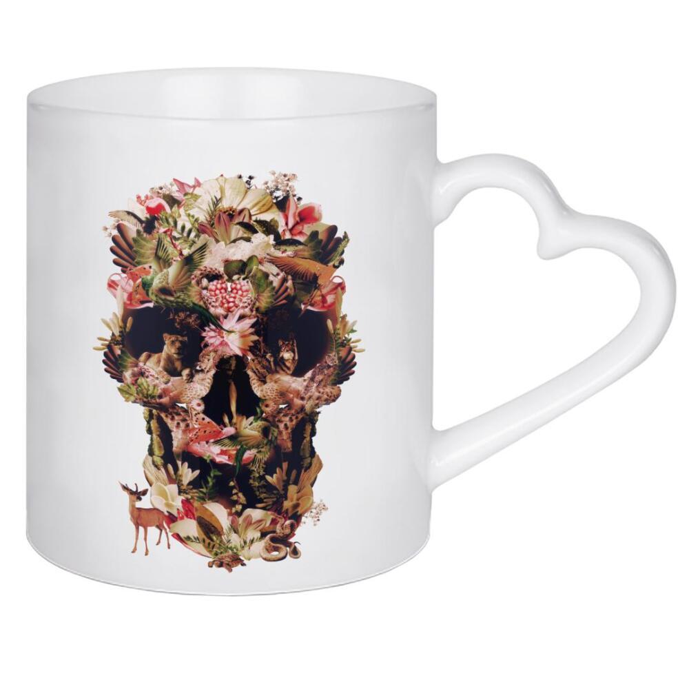Herztasse "Jungle Skull" artboxONE - Natur,Floral,Tiere
