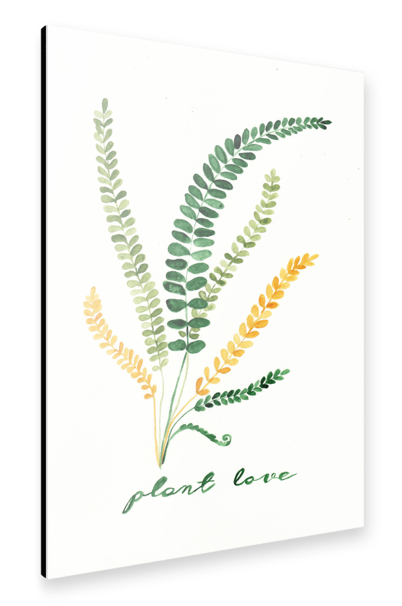 Alu-Dibond "Plant your love" 30x20 cm artboxONE