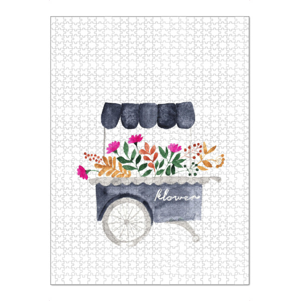 Puzzle Ravensburger "The flower market" artboxONE - Natur,Floral