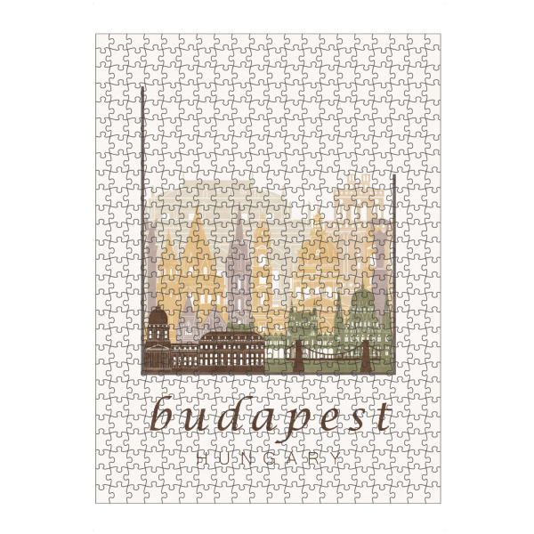artboxONE Puzzle "Budapest skyline rustic" artboxONE - Städte,Architektur,Städte / Budapest