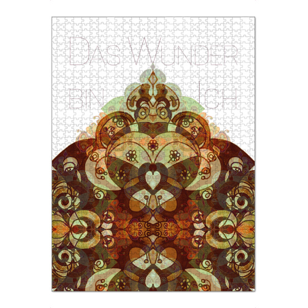 Puzzle Ravensburger "Herzbuddha - Das Wunder BIN ich" artboxONE - Abstrakt,Menschen,Liebe