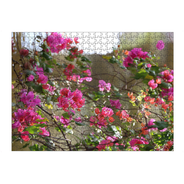 Puzzle Ravensburger "Bougainvillea am Wasser" artboxONE - Natur,Floral,Reise / Afrika