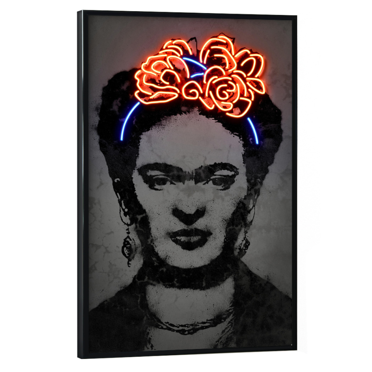 Frida Kahlo Neon Als Poster With Plastic Frame Bei Artboxone Kaufen