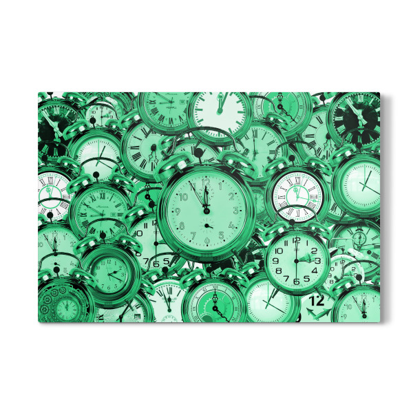 Galerie-Print "Uhrzeit grün" 30x20 cm artboxONE