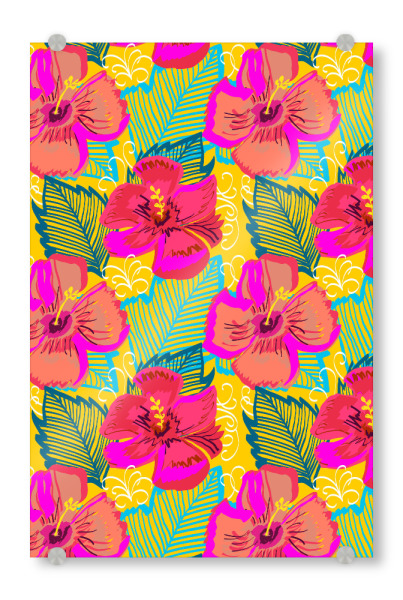 Acrylglasbild "Hiba Pattern" artboxONE - Floral