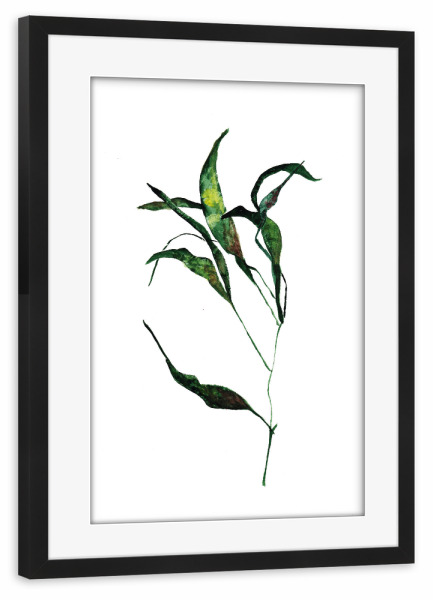 Poster mit Rahmen schwarz "Brown leaves" artboxONE - Natur,Floral