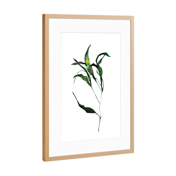 Poster mit Rahmen Kupfer "Brown leaves" artboxONE - Natur,Floral