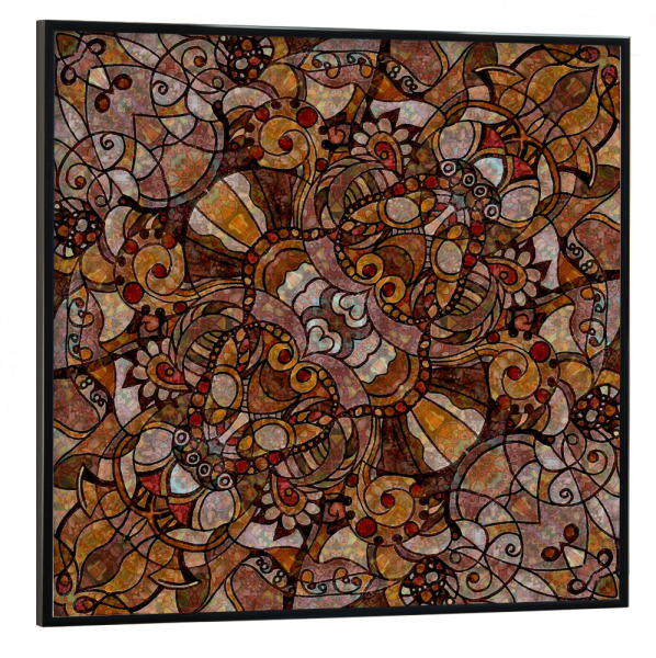 Poster mit schwarzem Rahmen 30x30 cm "Du bist Liebe" artboxONE - Abstrakt,Geometrie