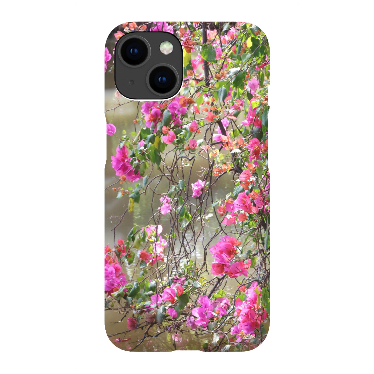 iPhone "Bougainvillea Blüten-Dekor" Premium-Case Handyhülle artboxONE
