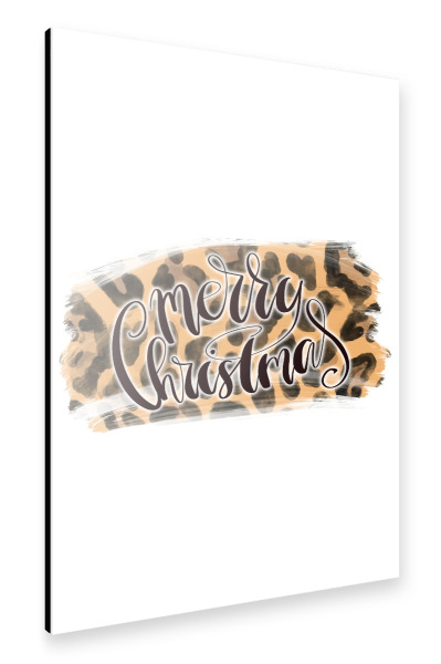 Alu-Dibond "Merry Christmas Wild" 30x20 cm artboxONE