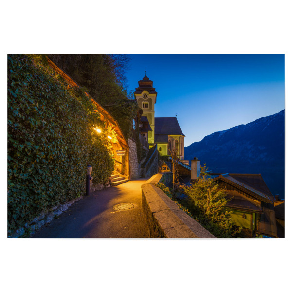 Poster 30x20 cm "Pfarrkirche in Hallstatt" artboxONE - Städte,Reise
