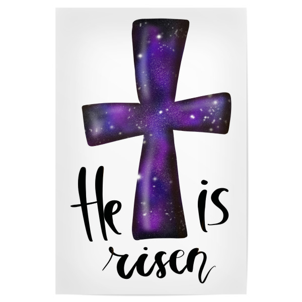 Poster 30x20 cm "He Is Risen Easter" artboxONE - Typografie,Abstrakt,Fashion,Festivals