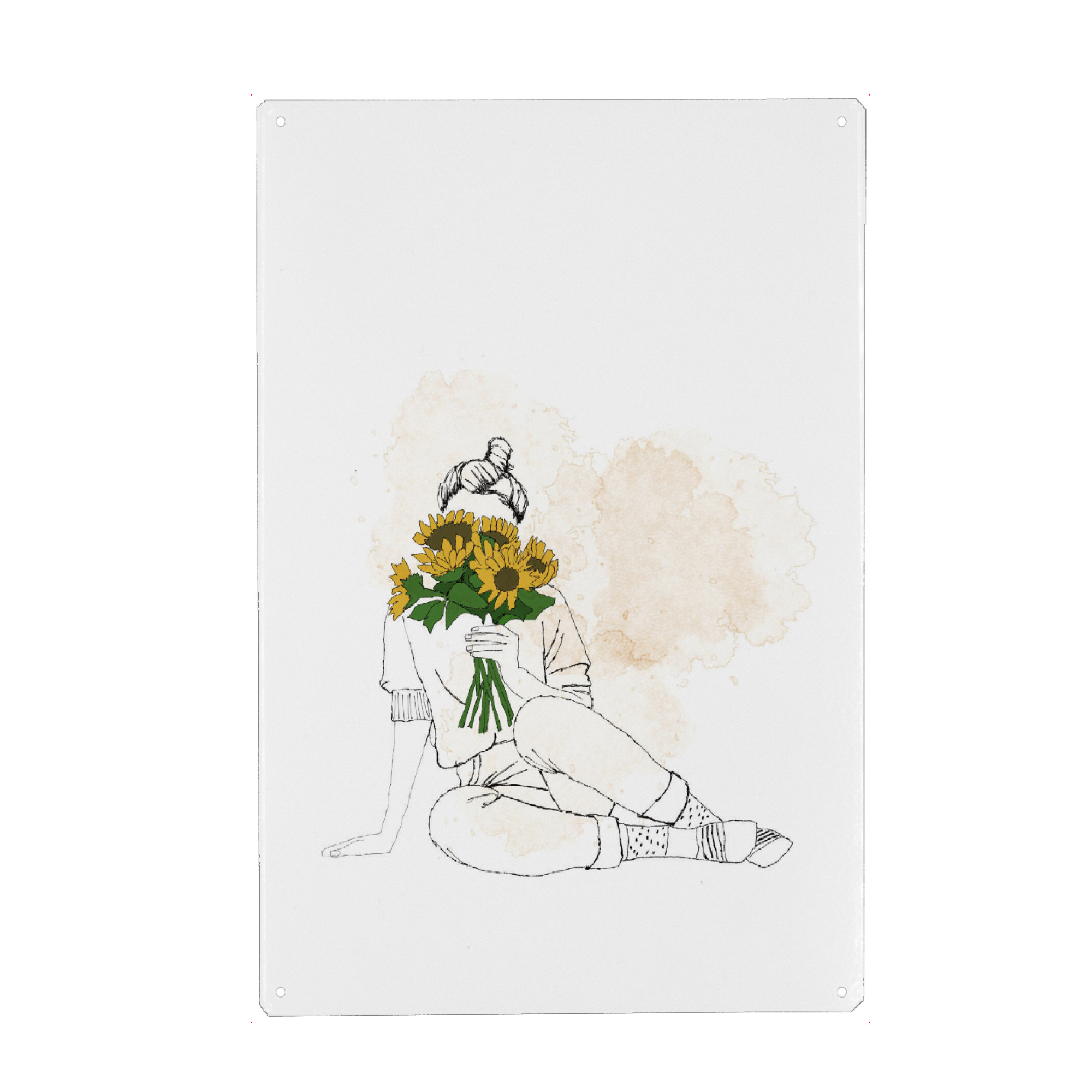Metall Poster "Sunflowers" artboxONE - Natur,Floral,Fashion
