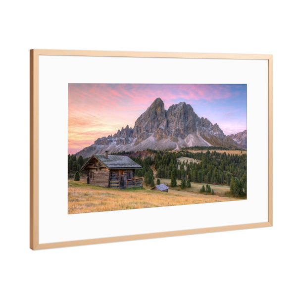 Poster mit Rahmen Kupfer "Am Würzjochpass in Südtirol" artboxONE - Natur,Reise,Reise / Länder