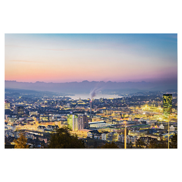 Poster 30x20 cm "Kleine Grossstadt" artboxONE - Städte,Städte / Zürich