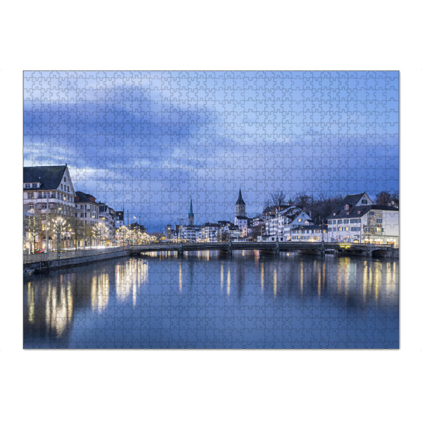 Puzzle Ravensburger "Weihnachtliches Zürich" artboxONE - Städte,Architektur,Städte / Zürich