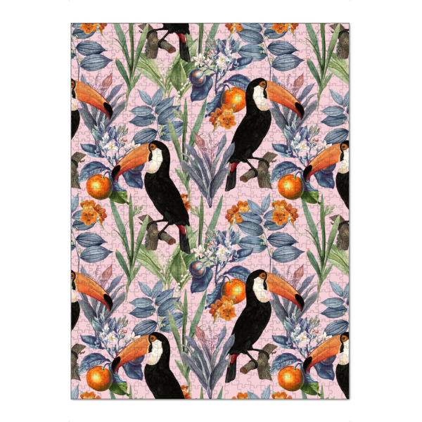 Puzzle Ravensburger "Tucan Garden" artboxONE - Floral,Tiere