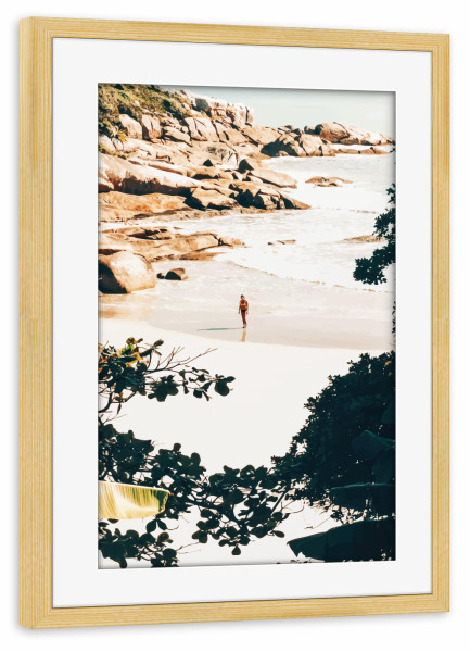 Poster mit Rahmen kiefer "Solo Traveler-II" artboxONE - Natur