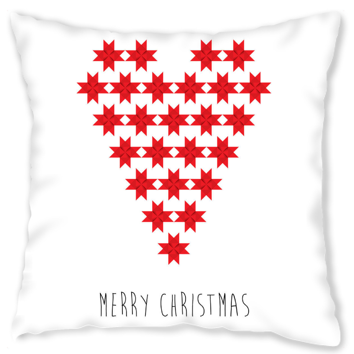 Design-Kissen "Christmas heart made of stars" artboxONE - Geometrie,Liebe,Weihnachten