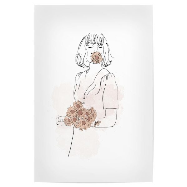 Poster "Bouquet de fleurs" artboxONE - Floral,Menschen,Fashion