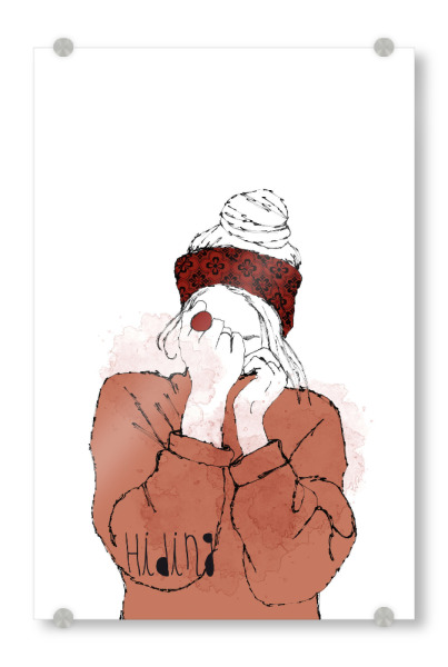 Acrylglasbild "Don't hide" artboxONE - Menschen,Fashion