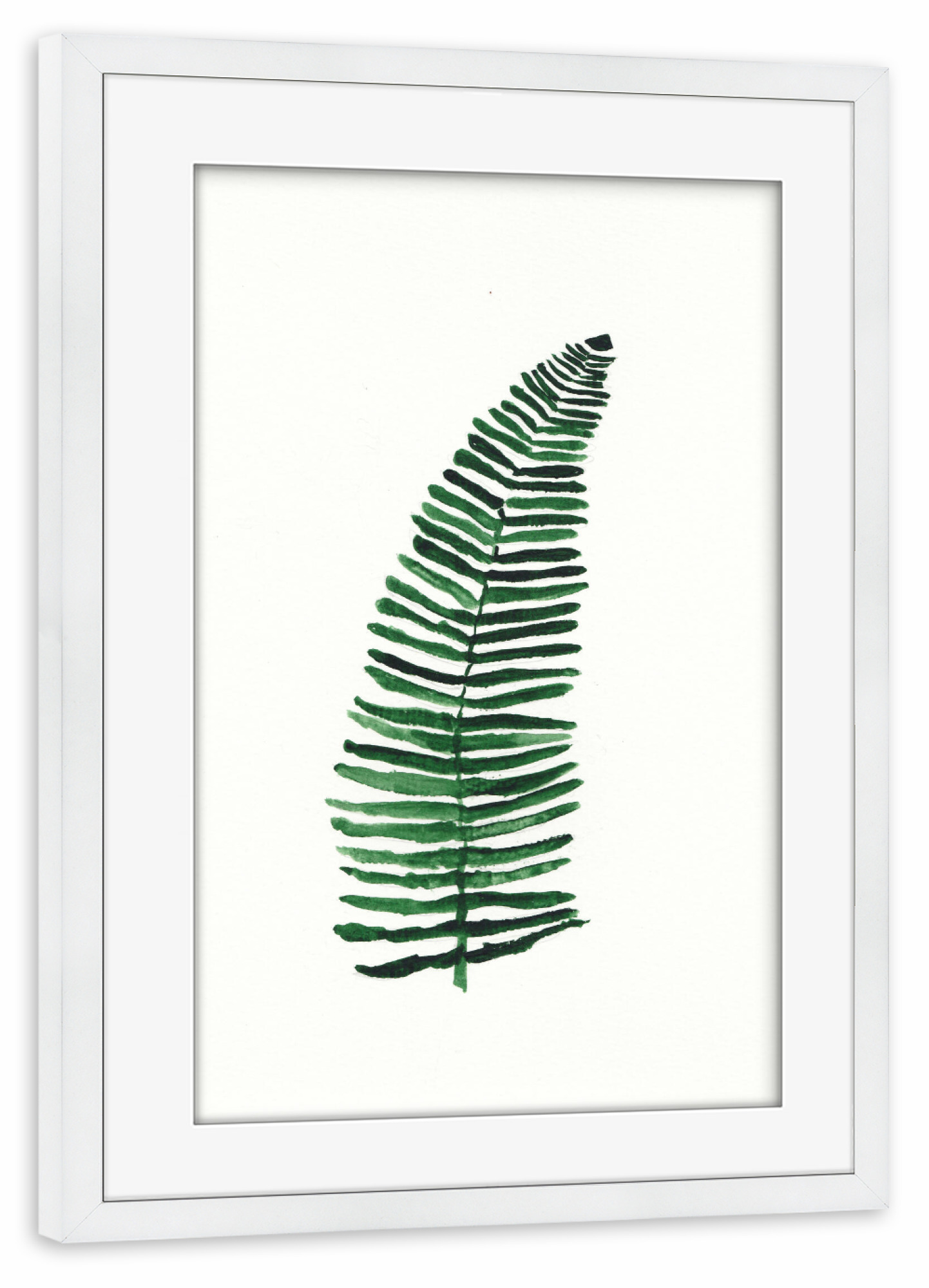 Poster mit Rahmen weiß "Petits palmiers" artboxONE - Natur